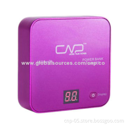 6,600mAh Power Bank in Colorful, with 5-5.3V DC/1A Input and 5V DC/1-1.5A Output